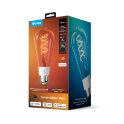 Govee Smart Edison pære E27, filament vintage, 2700-6500K, 500lm, Matter + Bleutooth