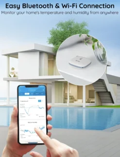 Govee Smart temperatur og fugtighedsmåler, WiFi