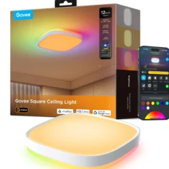 Govee Square Smart Ceiling Light, firkantet plafond, 30 cm, hvid