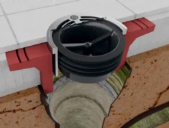 Green Drain vandlås, selvrensende membran-lugtlukke, 120-135 mm, CE og VA