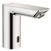 Grohe Bau Cosmopolitan E håndvaskarmatur, berøringsfri, 6V, uden blandeenhed, krom