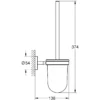Grohe Bau Cosmopolitan toiletbørste, krom