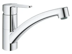 Grohe Bau Eco etgrebsbatteri, 231 mm tud, 1 hul til k/v, trykstøbt zink, krom