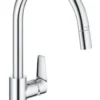 Grohe BauEdge Køkkenarmatur, højt udløb, krom