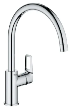Grohe BauLoop køkkenarmatur, C-tud, 1-grebs, krom