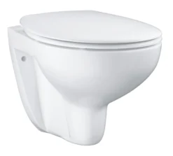 Grohe Bau toiletpakke inkl. Rapid cisterne 113 cm, trykplade, Bau væghængt toilet + SoftClose toiletsæde samt tilbehør