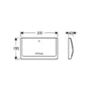 Grohe Classic betjeningsplade, 330 x 190 mm, hvid