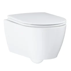 Grohe Essence toiletpakke inkl. Rapid cisterne 113 cm, trykplade, Essence væghængt toilet + SoftClose toiletsæde samt tilbehør