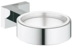 Grohe Essentials Cube holder, glas/sæbe