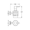 Grohe Essentials Cube sæbe dispenser med holder