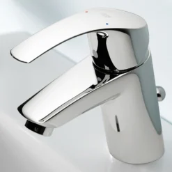Grohe Eurosmart håndvaskarmatur, løft-op bundventil, S-Size, krom