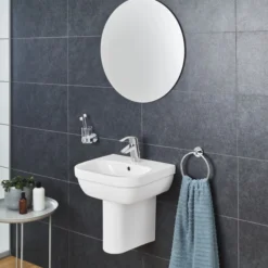 Grohe Eurosmart håndvaskarmatur, løft-op bundventil, S-Size, krom