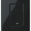 Grohe Even betjeningsplade, 156x197mm, 2 skyl, glossy black