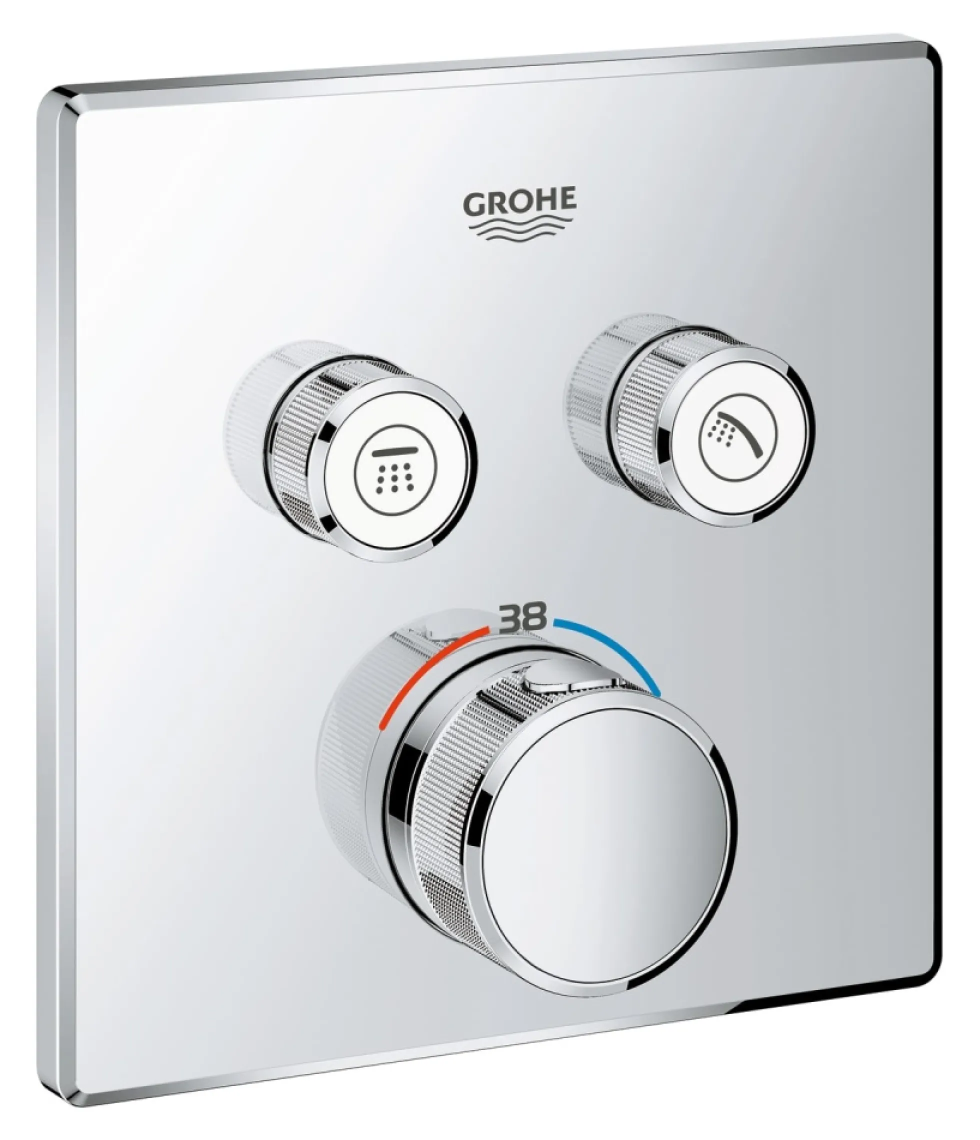 Grohe Grohtherm SmartControl, indbygningstermostat med 2 funktioner