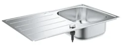 Grohe K200, køkkenvask i rustfrit stål, nedfældet, 860x500mm