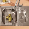 Grohe K200, køkkenvask i rustfrit stål, nedfældet, 965x500mm