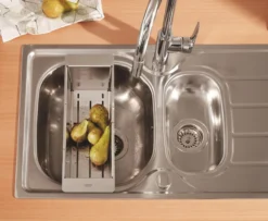 Grohe K200, køkkenvask i rustfrit stål, nedfældet, 965x500mm