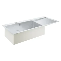 Grohe K1000, rustfri stålvask, nedfældet/planlimet, 1160x520mm
