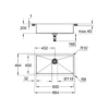 Grohe K700 rustfri stålvask, underlimet/planlimet/nedfældet, 864x464mm