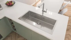 Grohe K700 rustfri stålvask, underlimet/planlimet/nedfældet, 864x464mm