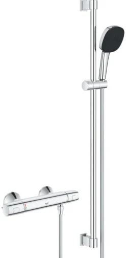 Grohe Precision Trend termostatisk brusesæt, 150 mm centerafstand, krom