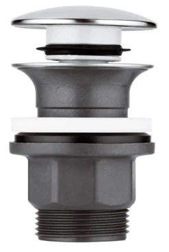 Grohe Push-open bundventil, klik, krom