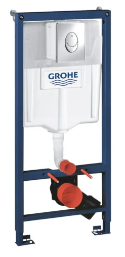 Grohe Rapid SL 113 cm indbygningscisterne inkl. betjeningsplade, krom