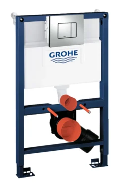 Grohe Rapid SL indbygningscisterne 3in1 WC 0, 82 m SC inkl. Skate Cosmopolitan betjeningsplade, krom