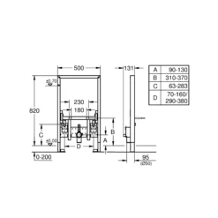 Grohe Rapid SL til bidet, 0, 82 meter, krom