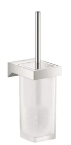 Grohe Selection Cube toiletbørste + holder, metal, væghængt, 381 mm højde, 103 mm diameter, 138 mm dybde, forkromet