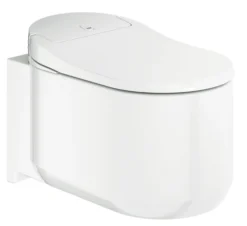 Grohe Sensia toiletpakke inkl. Rapid cisterne 113 cm, trykplade, Sensia Arena væghængt Douchetoilet + SoftClose toiletsæde samt tilbehør