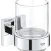 Grohe Start Cube tandkrus, med krystalglas, glas/metal, krom