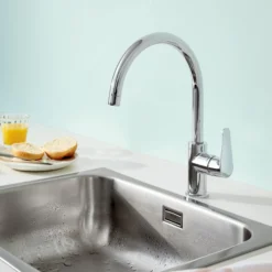 Grohe Start Curve etgrebs køkken C-tud, messing, krom