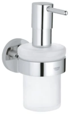 Grohe Start sæbedispenser med holder, glas/metal