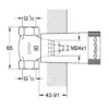Grohe Ventiloverdel indbygningindv.del, krom