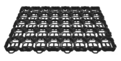 Græsarmeringsflise, sort, ca. 0,2 m2, 4,6 stk/m2 - VOTEC