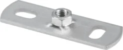Grundflange M8, rustfri stål 1.4301, 80x25 mm, 2.500 N