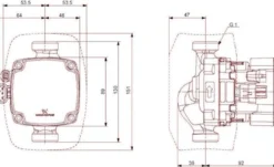 Grundfos ALPHA2 GO 15-90 130, 220-240V, 9H AG0, 1/130mm