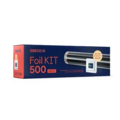 Gulvvarmefolie kit 65 w/m² inkl. EB-Therm 500, 10 m², 22,5 m bredde, 43 cm