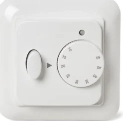 Gulvvarmetermostat HC30-15 Busch Jäger, rum- og gulvføler, hvid