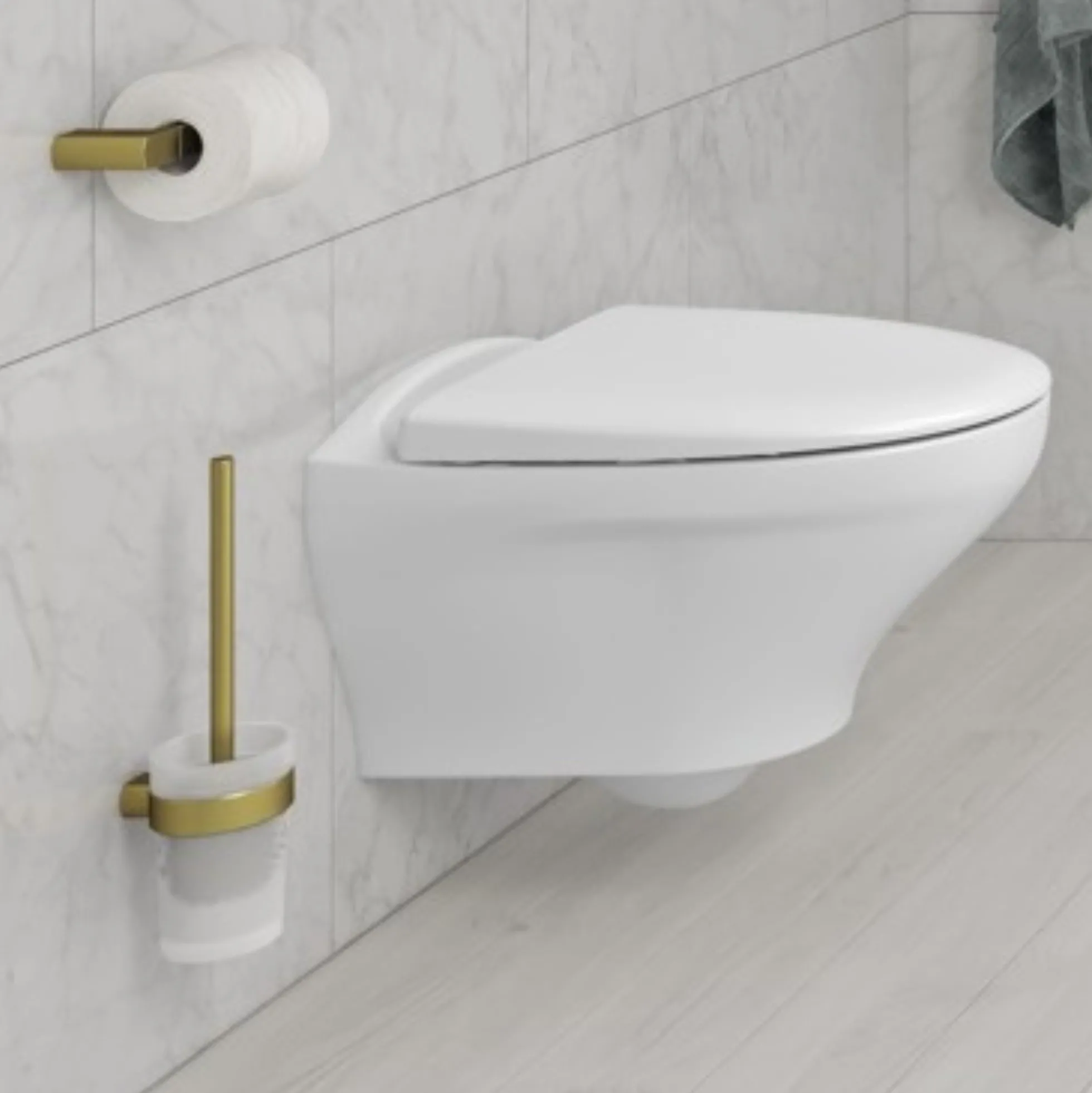 Gustavsberg Square toiletbørste - flere farver