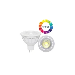 GU5.3 3W dæmpbar LUX3 LED spotpære, 12V, MR16, RA 97, varm kulør - LEDlife