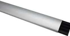 Hager, aluminium gulvkanal 18 x 75 mm, grå/alu, 2 meter