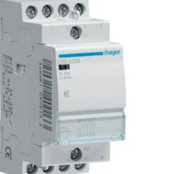 Hager – Kontaktor, 25A, 4 slutte, 2M, 230Vac spole brumfri