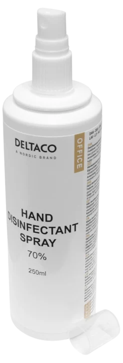 hand disinfectant spray, 250 ml, 70% alcohol, glycerin & Aloe vera