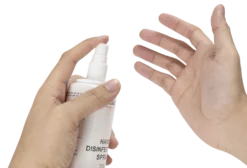 hand disinfectant spray, 250 ml, 70% alcohol, glycerin & Aloe vera