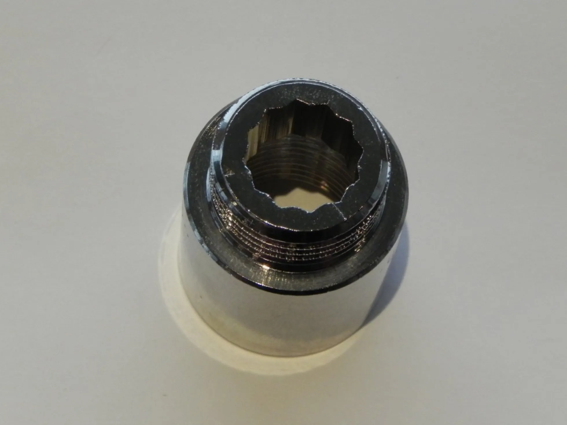 Haneforlænger 3/8" x 100 mm, krom