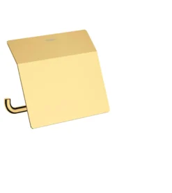 Hansgrohe AddStoris toiletpapirholder, med låg, metal, med bagplade