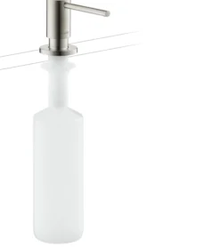 Hansgrohe AXOR Uno sæbedispenser, 500 ml, stål-optik
