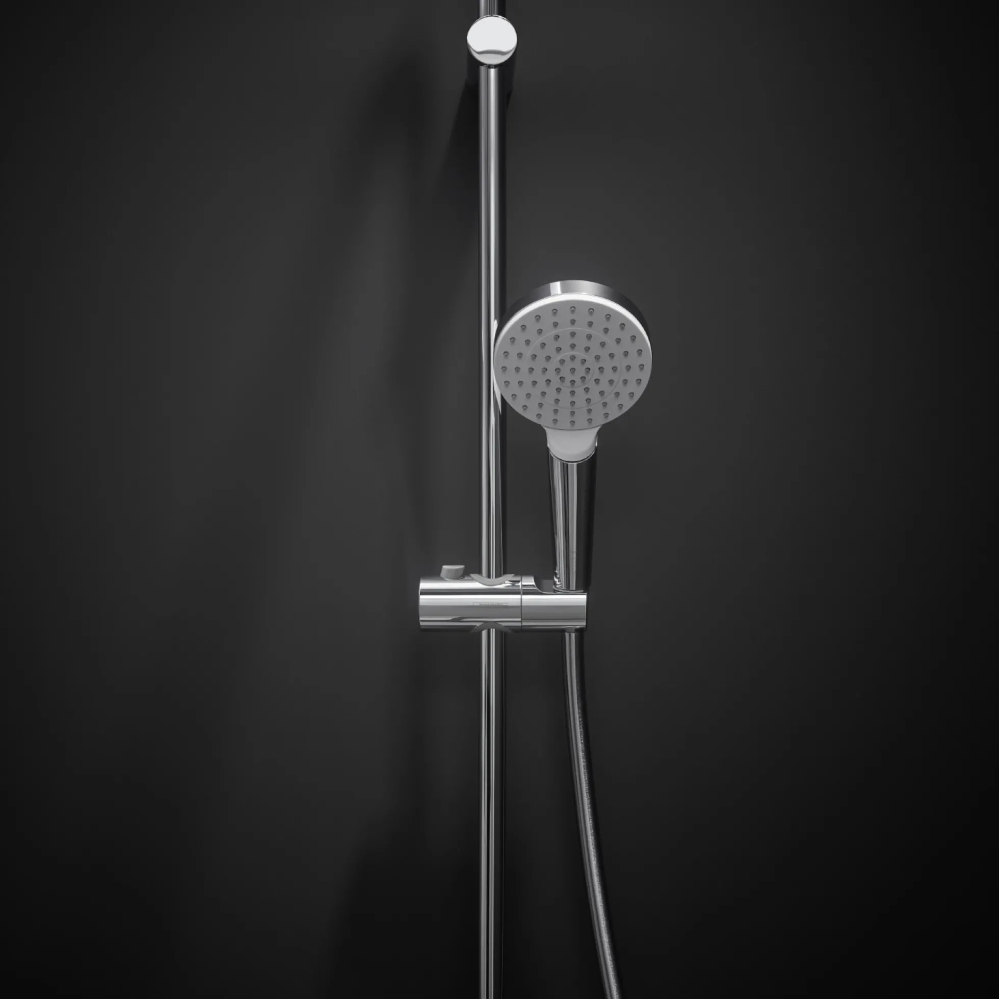 Hansgrohe Crometta brusestangssæt, 65cm, hvid/krom